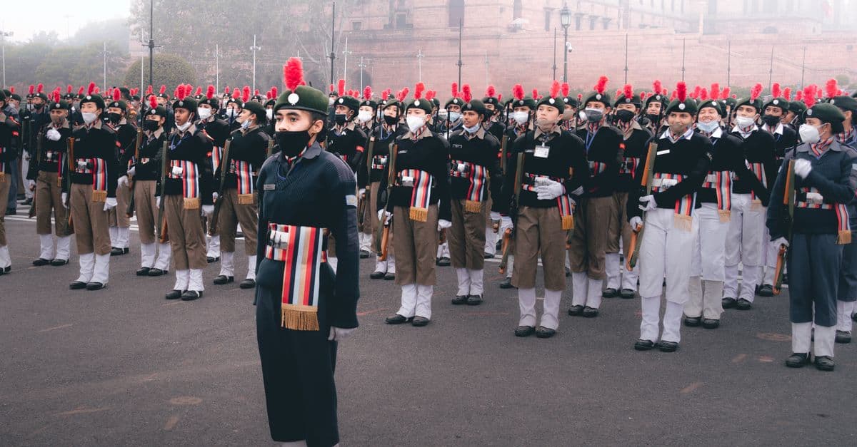 Candidates participating in a group task during SSB selection process