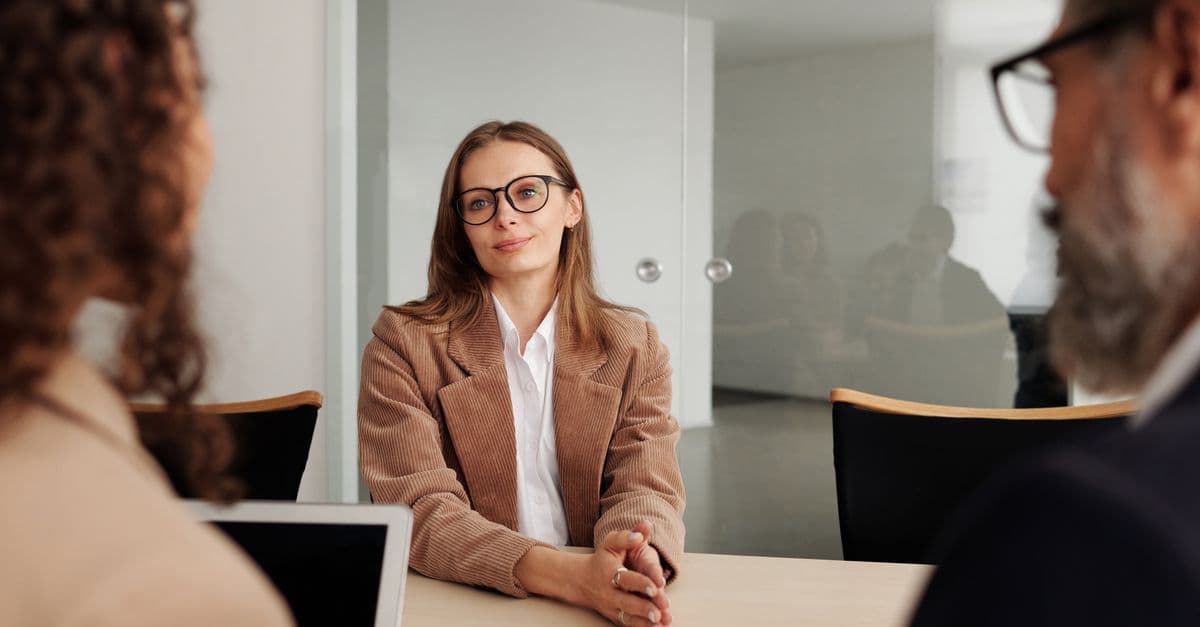 UPSC aspirant confidently answering questions before an interview board panel
